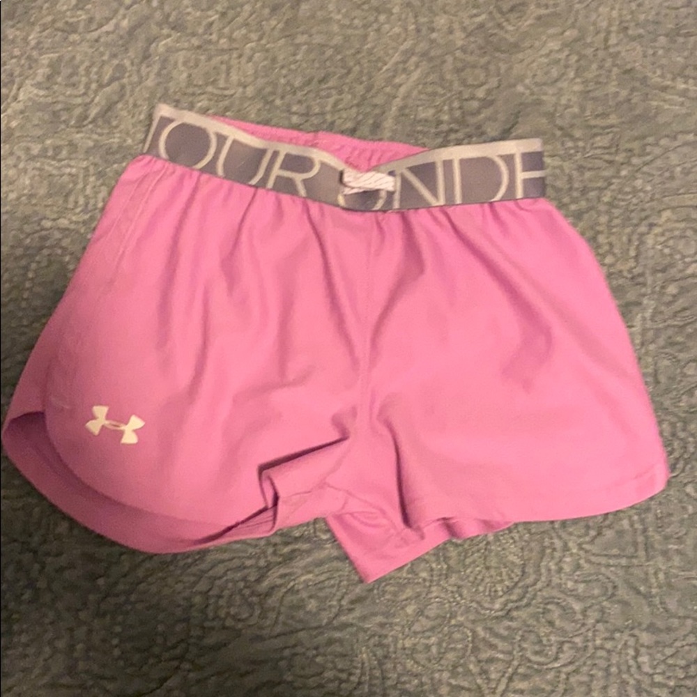 pink under armour shorts